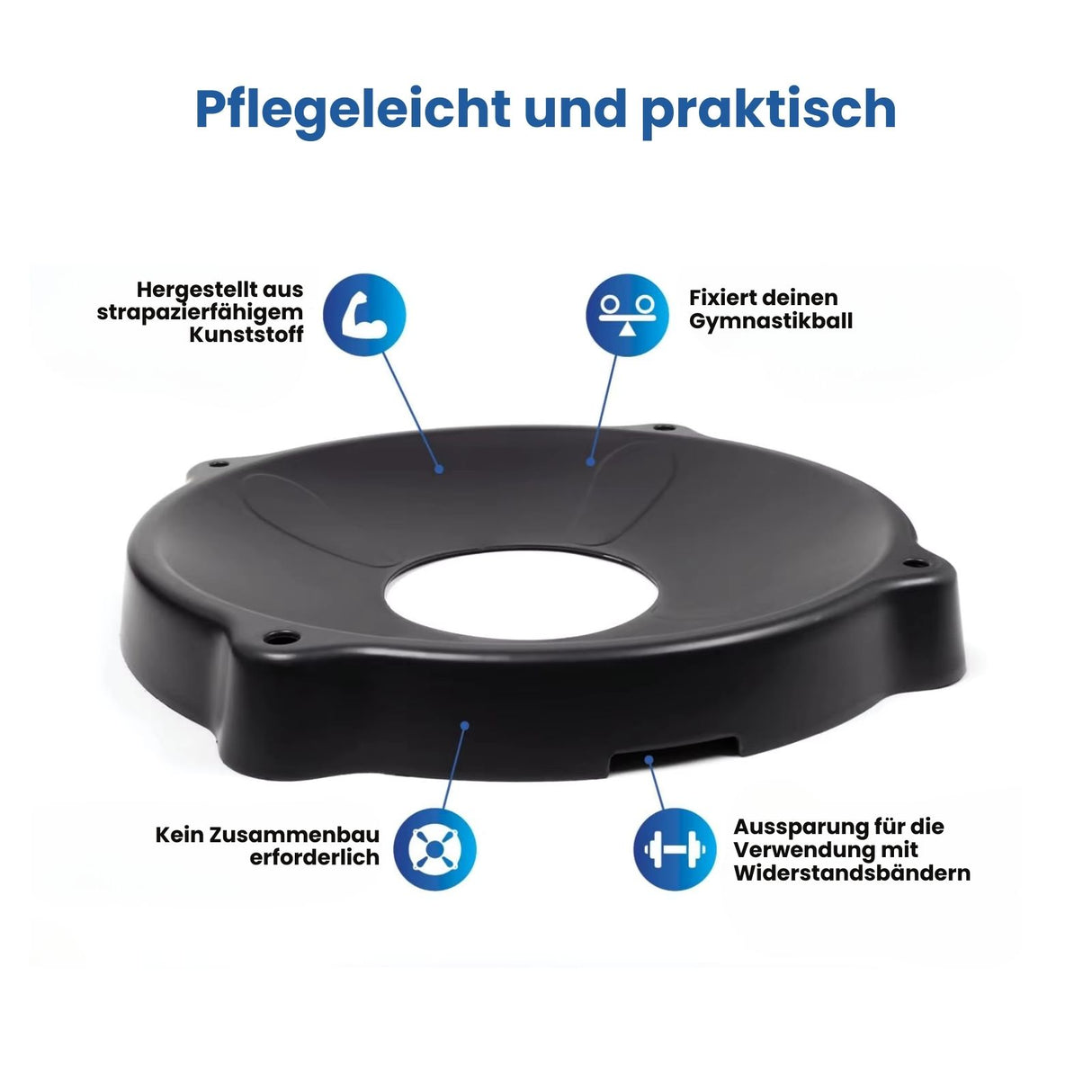 Gymnastikball-Ring Ballschale Sitzball-Halter Yogaball-Halterung