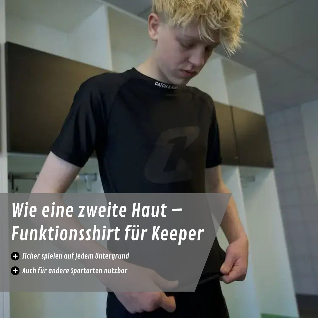 Atmungsaktives Sport Kompressions T-Shirt Gr. M Funktionsshirt Unterziehshirt