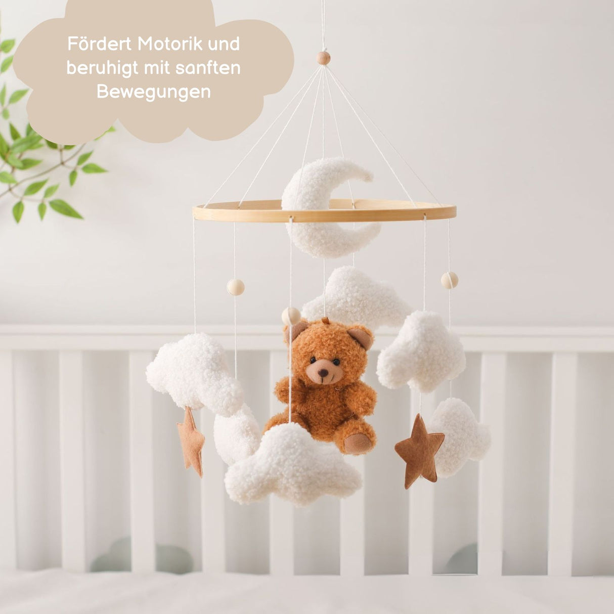 Babymobile Teddybär Hängemobile Mobile Babyspielzeug Schlafmobile
