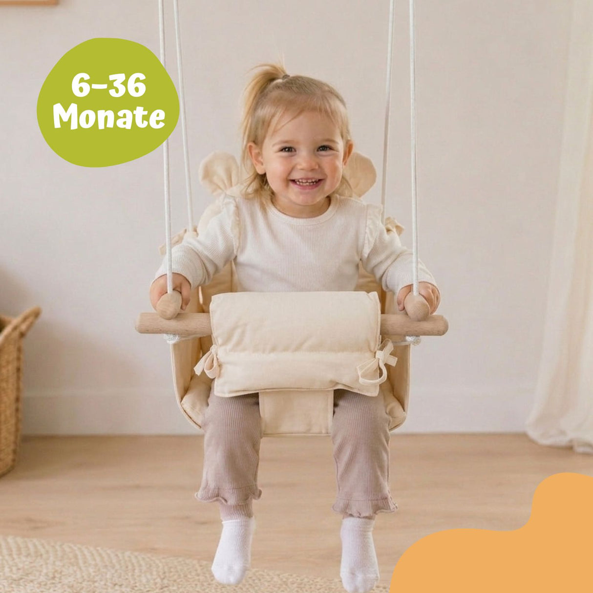 Babyschaukel Indoor Kleinkindschaukel Schaukelsitz mit Polsterung
