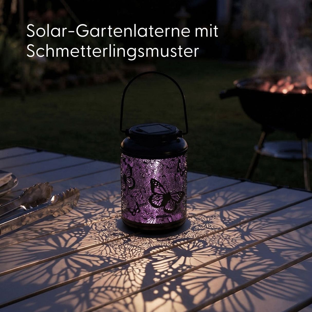 Solar-Gartenlaterne Solarleuchte LED Laterne Solarlampe Dekoleuchte