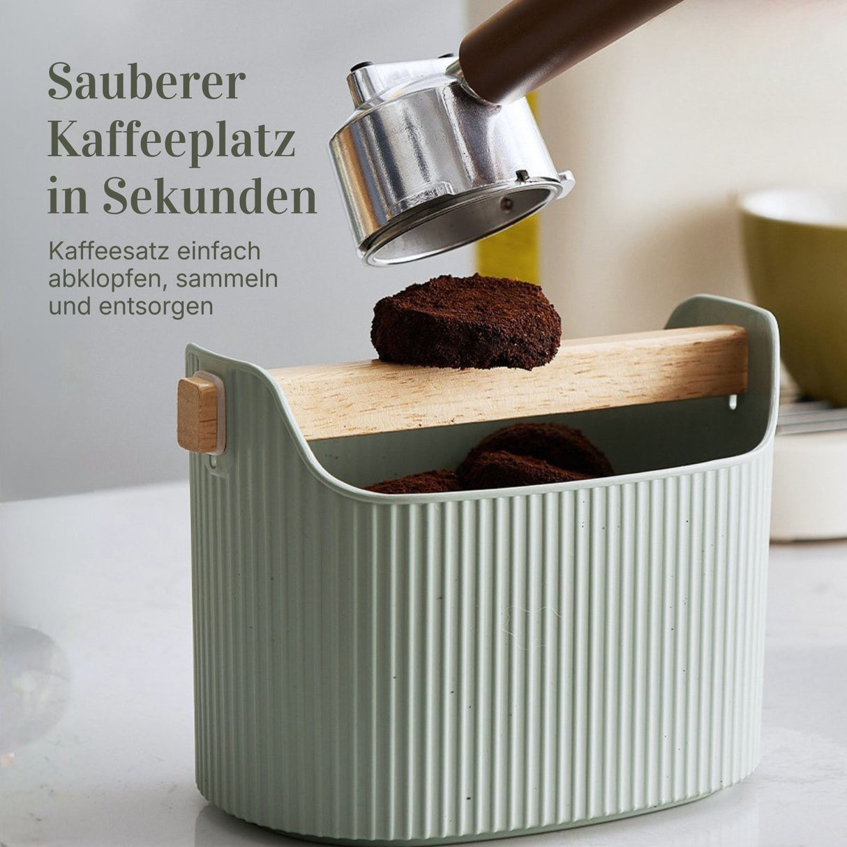 Kaffeesatz-Abklopfbehälter Kaffeesatzbox Abschlagbehälter Knock Box