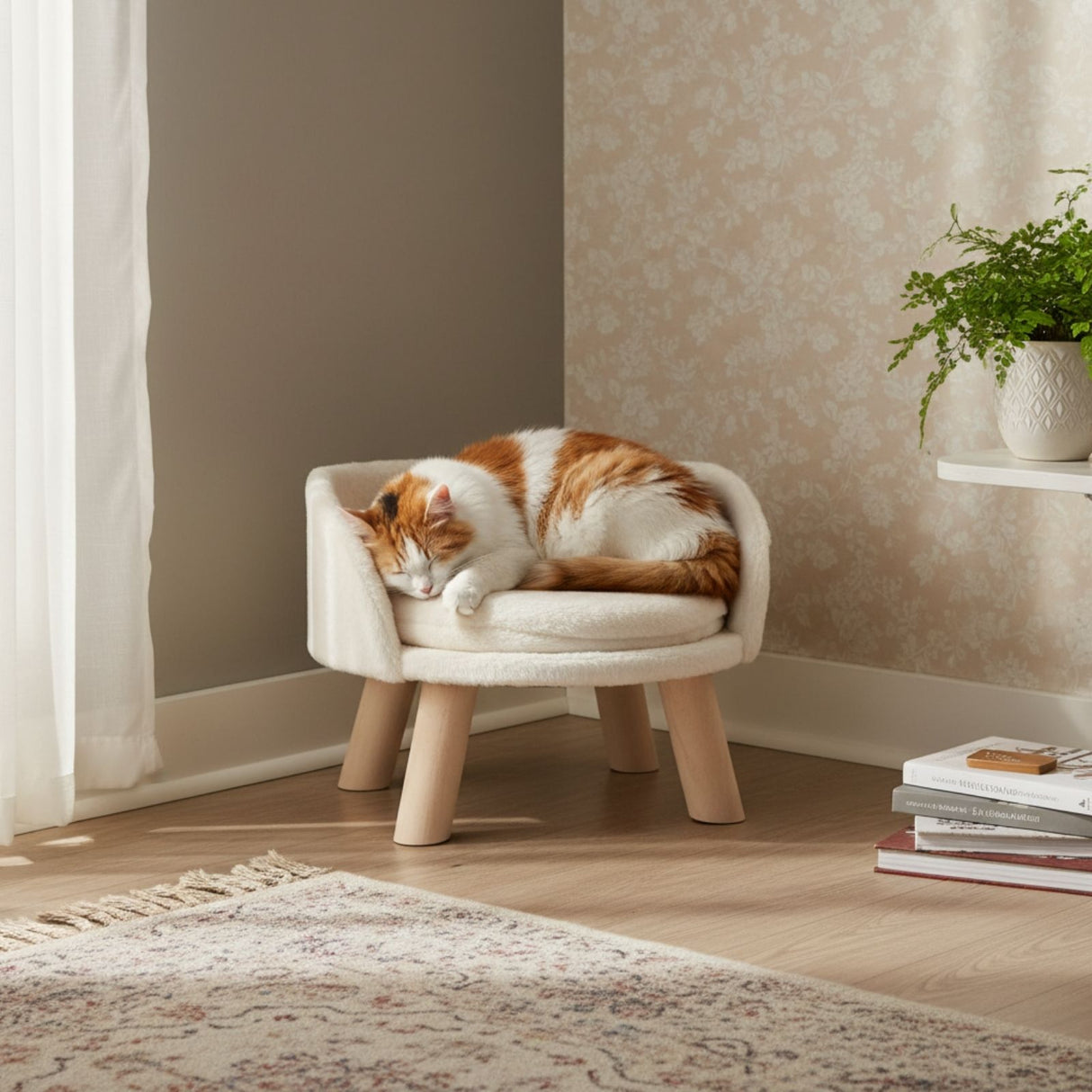 Katzenbett Grösse XL mit Kissen Liegeplatz Hochbett Katzensofa