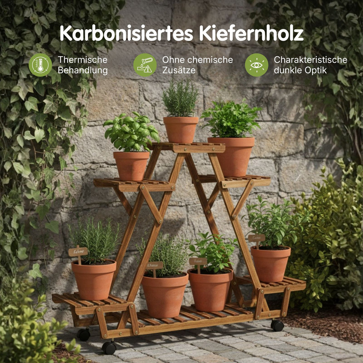 XXL-Pflanzenständer Pflanzenregal Blumentreppe Blumenständer
