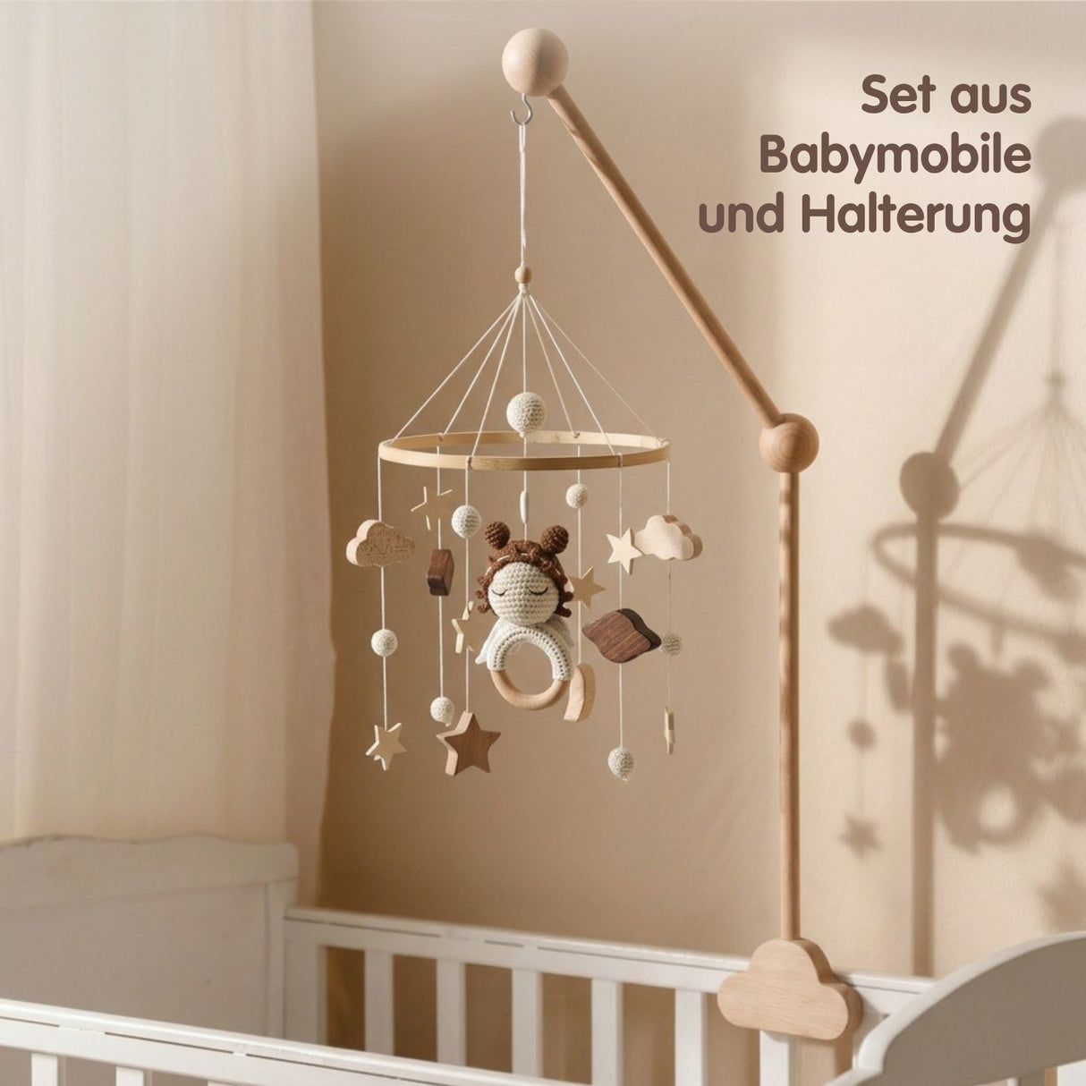 Mobile mit Halterung Engel Babymobile mit Glockenhalter