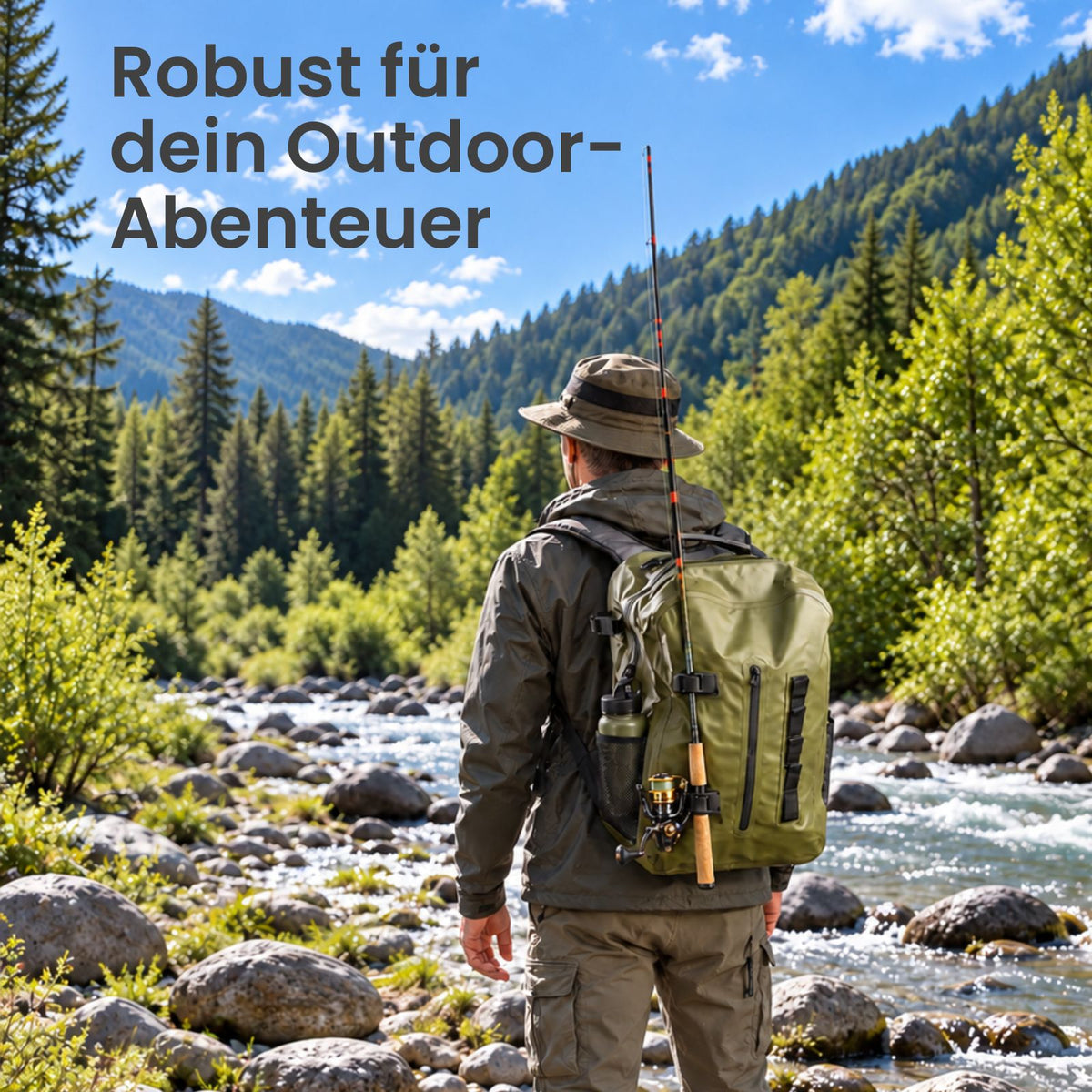 Wasserdichter Angelrucksack Angeltasche Tackle Bag Ködertasche