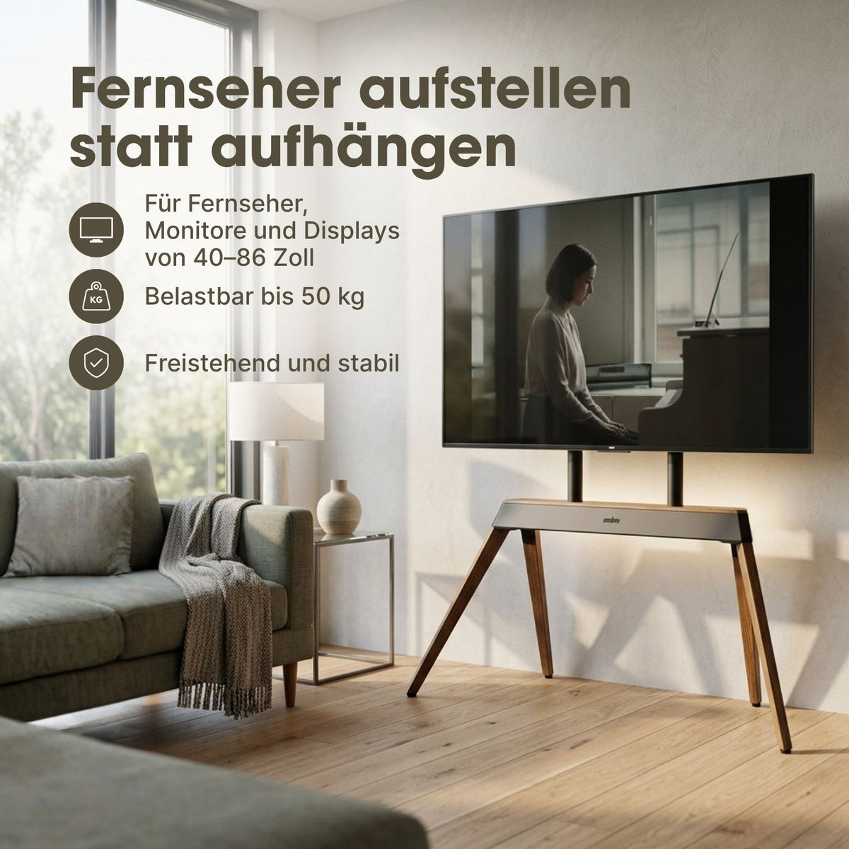 Universal TV-Ständer 40-86 Zoll Fernsehständer TV-Stativfuss Quad