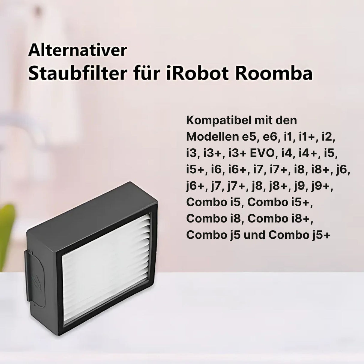 Alternativer Filter zu iRobot Roomba Serie e i j