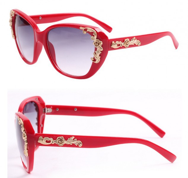 Damen Elegante Sonnenbrille UV400 - Rot