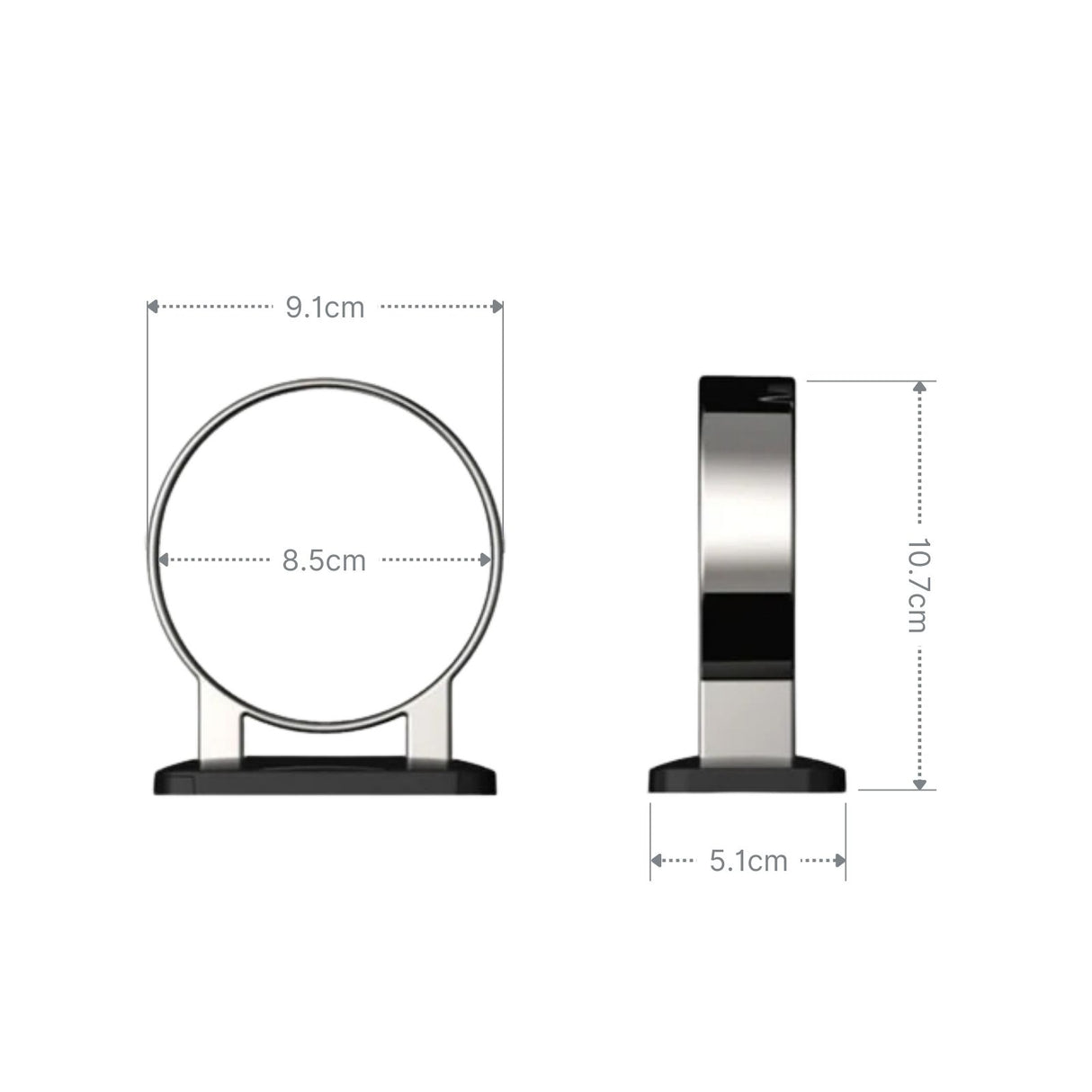 Fönhalter Haartrocknerhalterung Wandhalterung für Haartrockner Schwarz