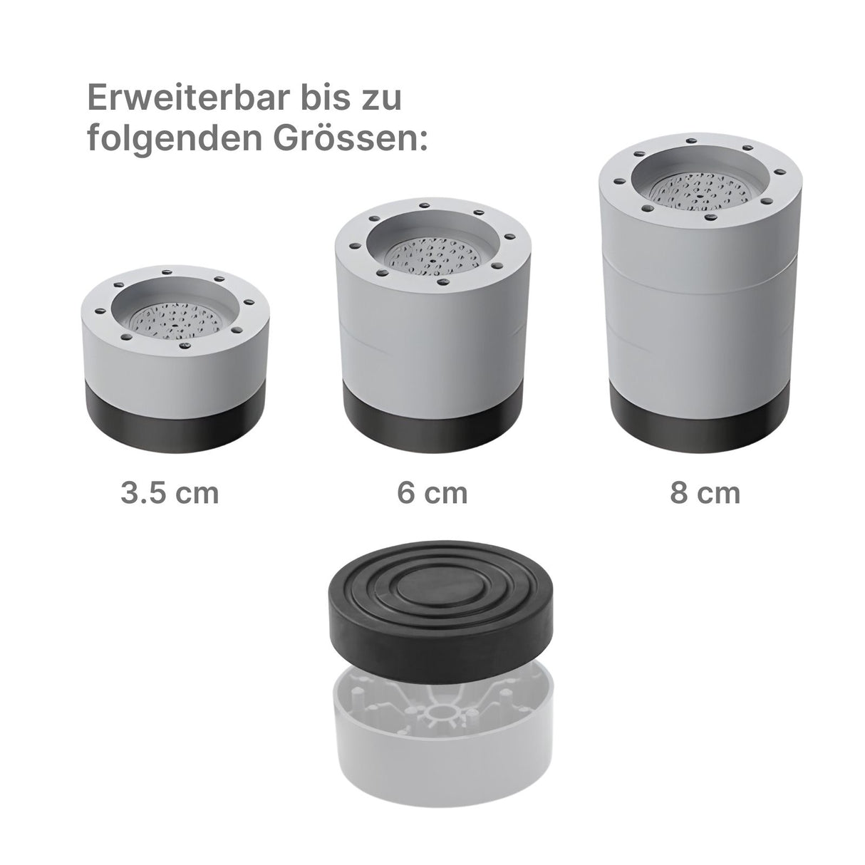 Vibrationsdämpfer 4er-Pack Hauptfuss Anti-Schwingungsfüsse