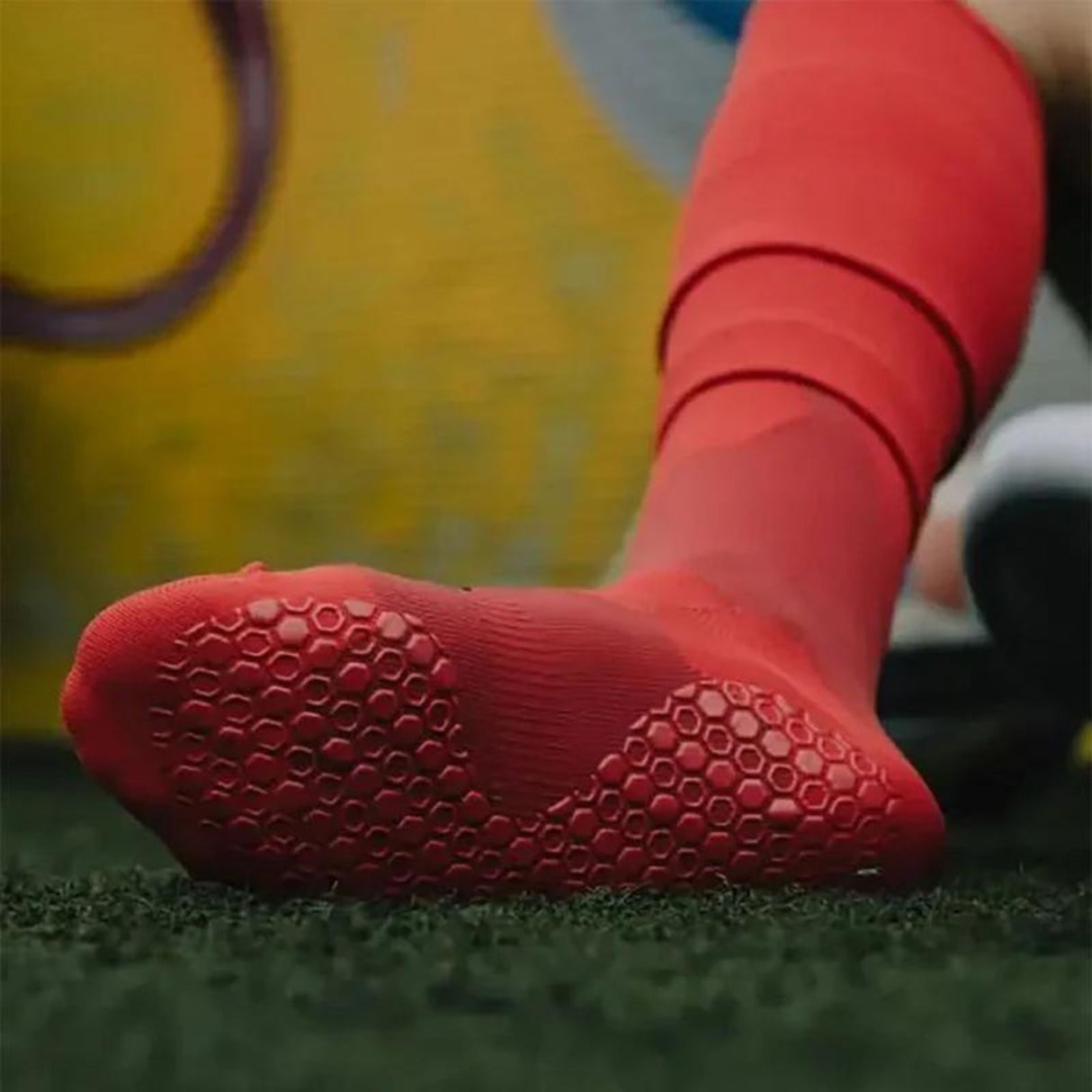 Fussballstulpen und Socken Grösse 36-41 Rot Set Tubxx und GripSoxx