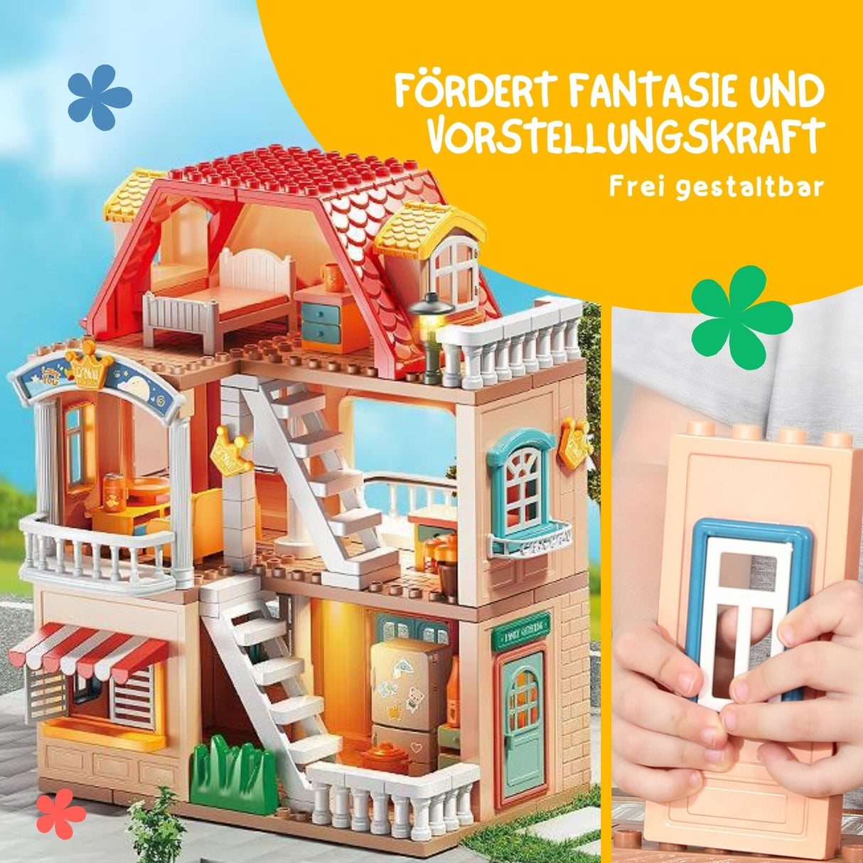 Puppen Haus Stube Möbel Spielzeug Spielhaus Villa Residenz Schloss