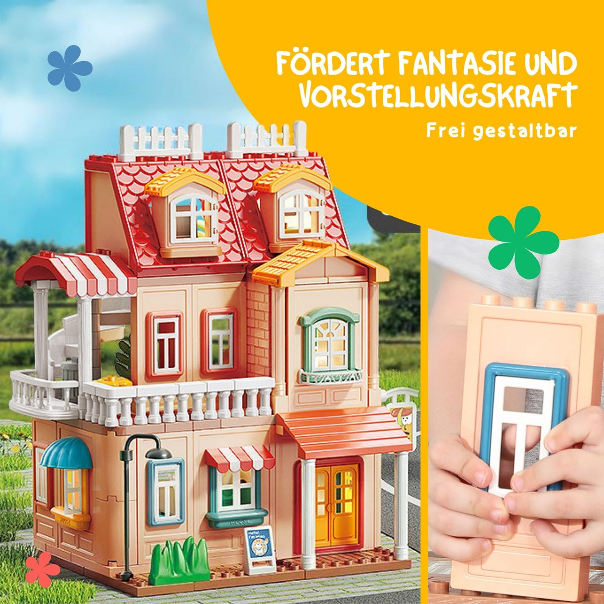 Puppen Haus Spielhaus Möbel Spielzeug Stube Villa Residenz Schloss