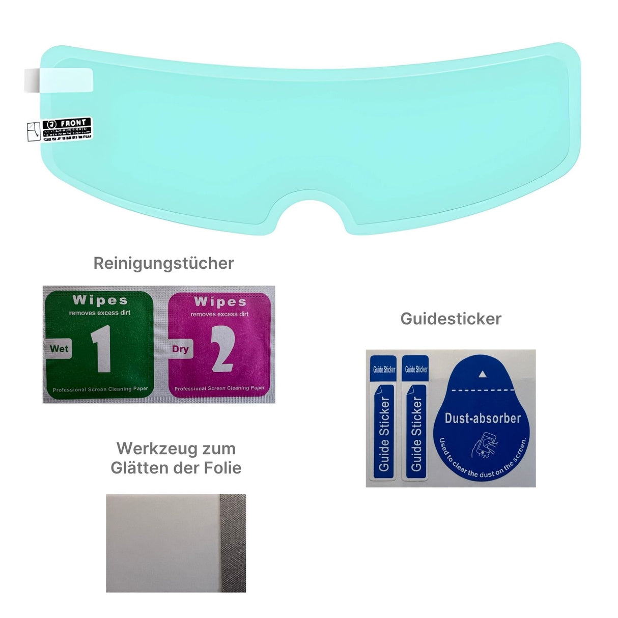 Motorrad Helm Antibeschlagfolie Antibeschlag-Film Visier Regenschutz