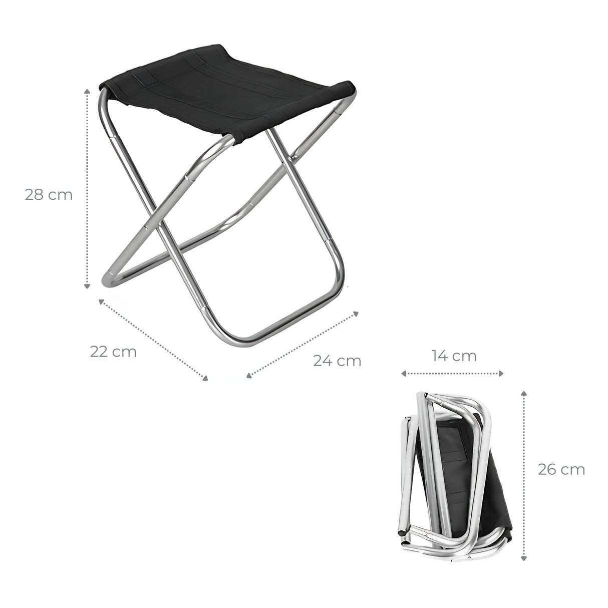 Mini-Campinghocker Campingstuhl Angelhocker Klapphocker Falthocker