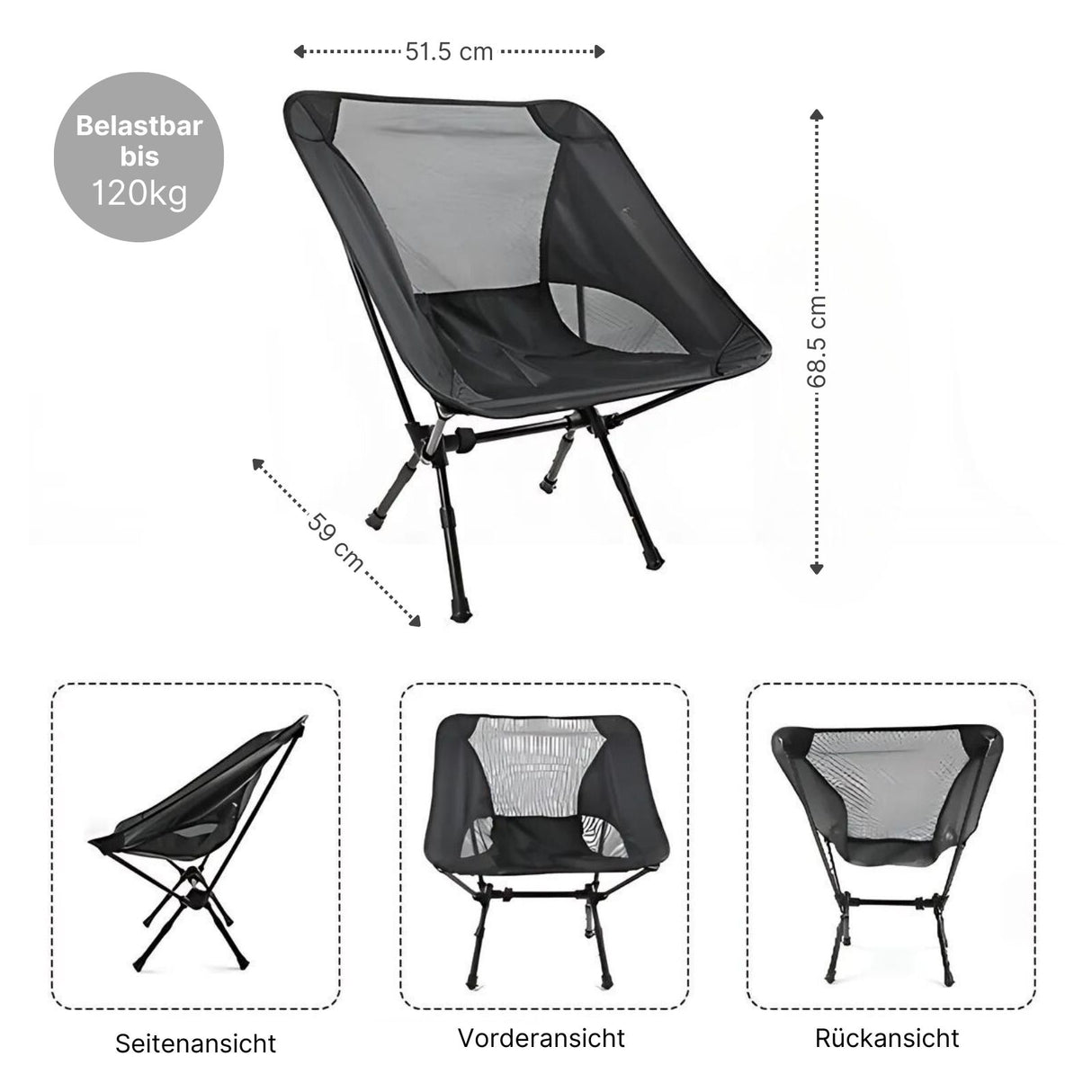 Campingstuhl Outdoor-Stuhl Strandstuhl Klappstuhl