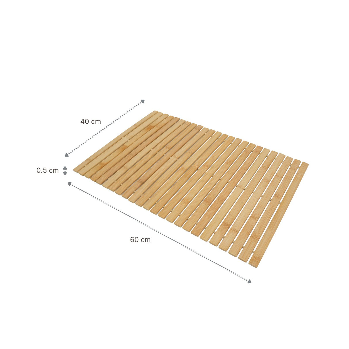 Bambus Badteppich Bamboo Fussmatte Badematte Badezimmerläufer