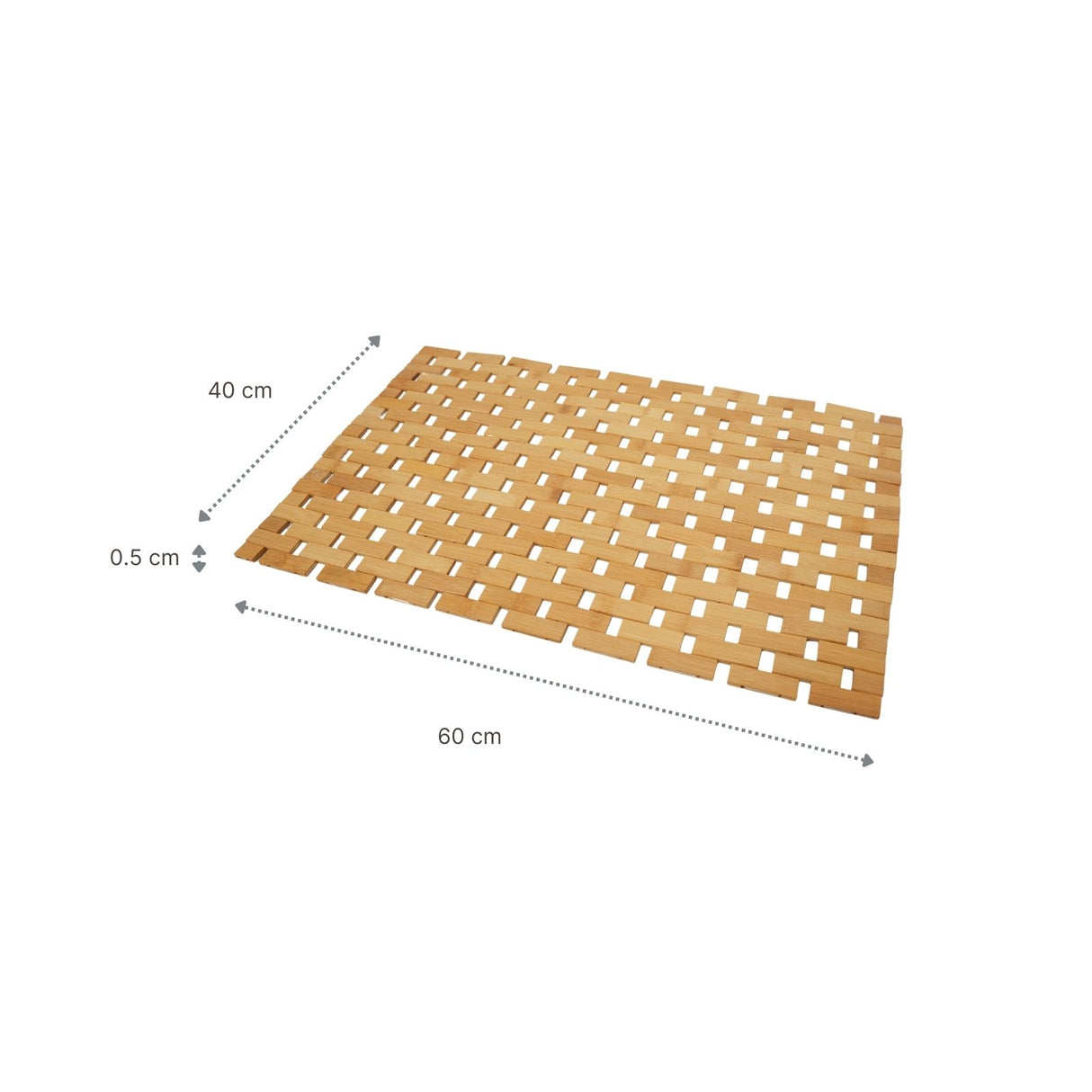 Bamboo Fussmatte Bambus Badteppich Badematte Badezimmerläufer