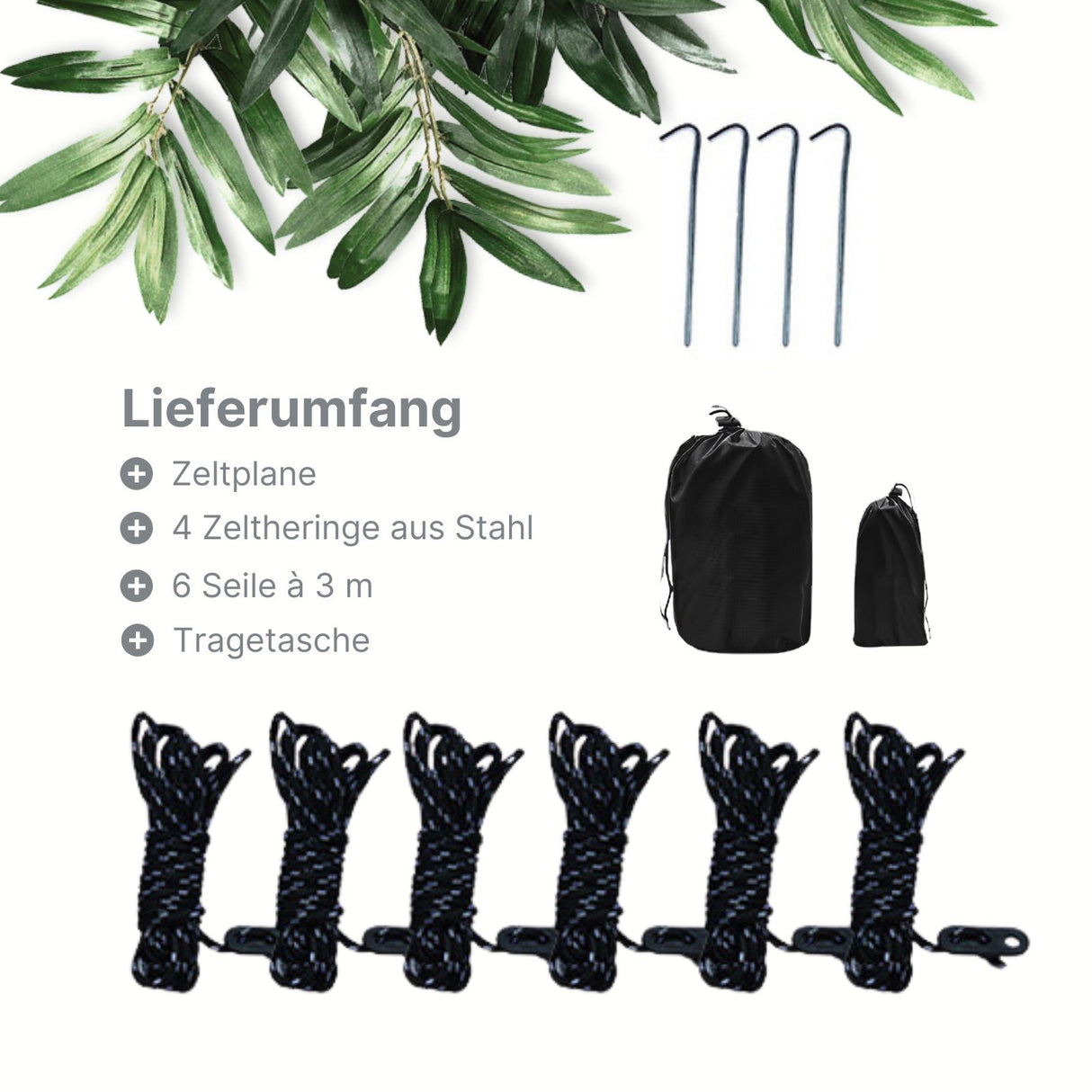 Tarpzelt Trekkingzelt Sonnensegel-Zelt Campingüberdachung Picknickdecke