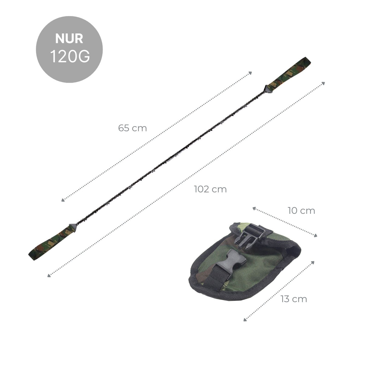 Survival-Säge Pocket Saw Taschensäge Handkettensäge Camping-Handsäge