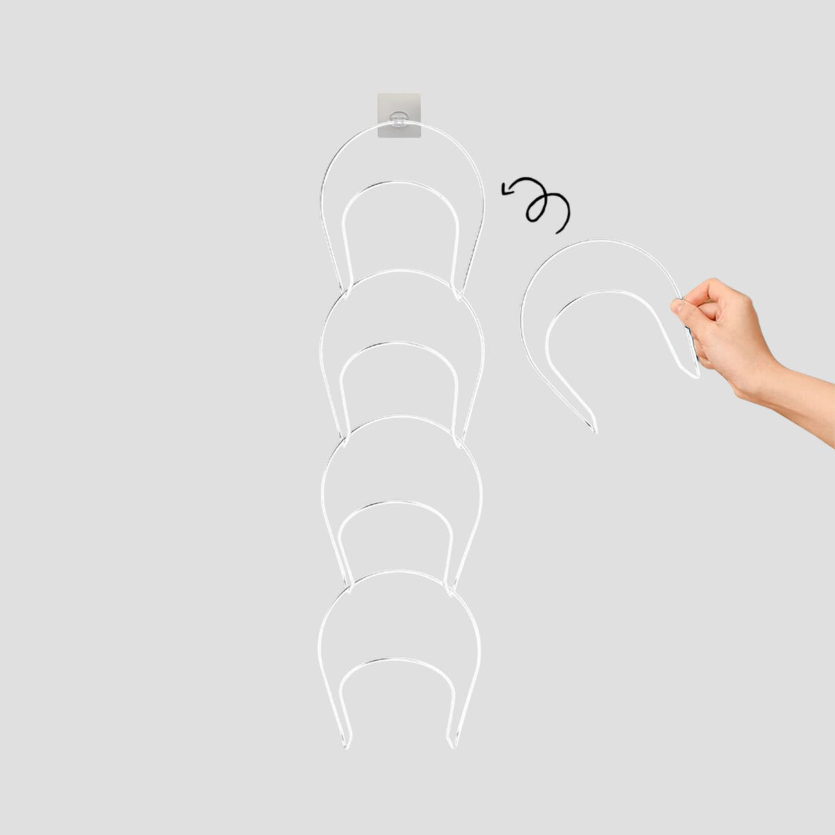 Türgarderobe Türhalterung für Hut Schal Handtasche Hängegarderobe Set