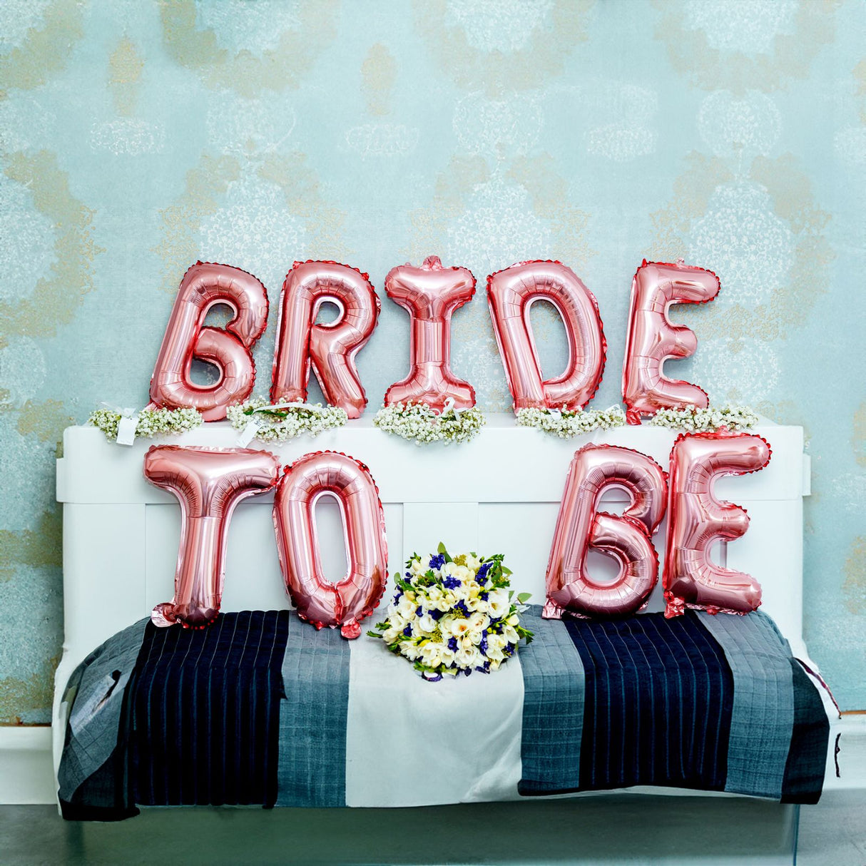 Buchstabenballon F Roségold Geburtstagsparty Ballon Folienballon 80cm