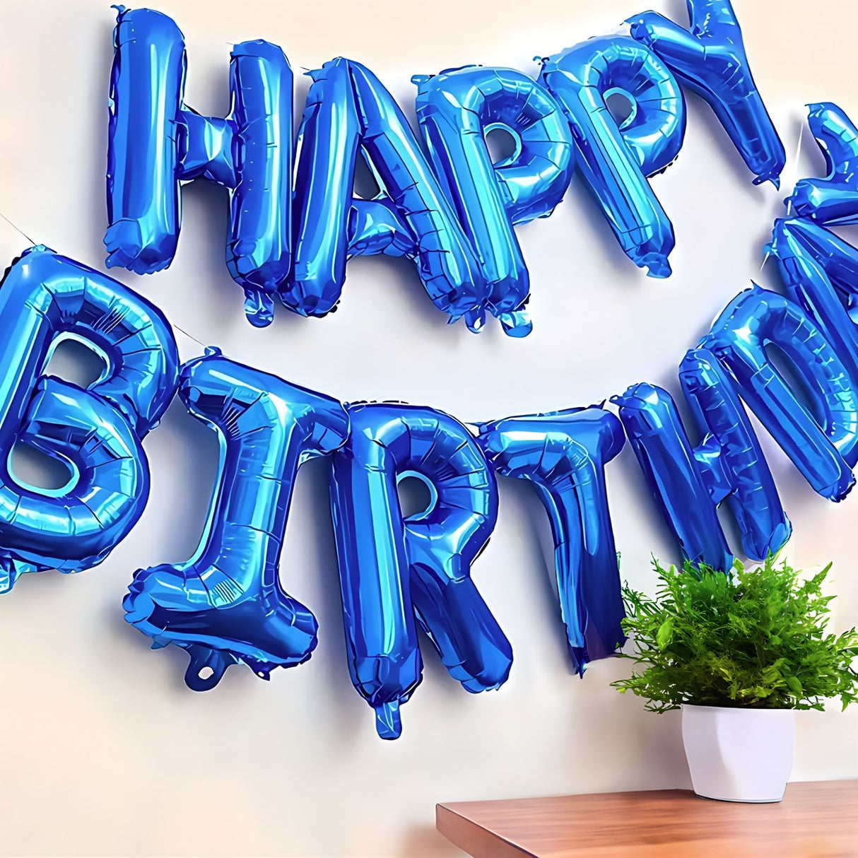 Buchstabenballon L Blau Geburtstagsparty Ballon Folienballon 80cm