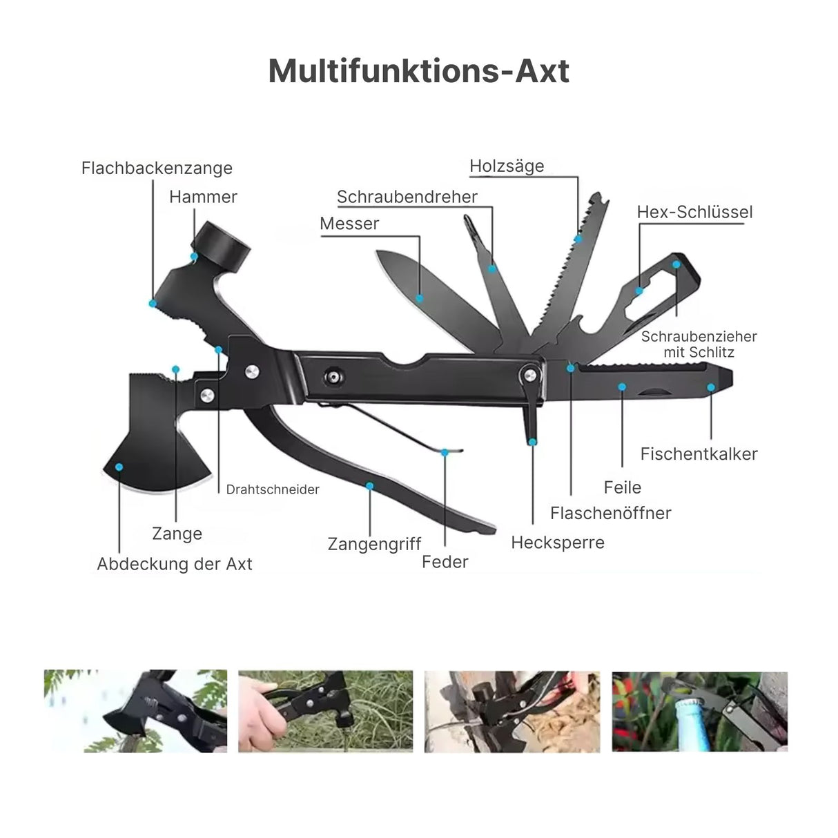 103-teiliges Survival-Kit Outdoor-Survival-Rucksack Survival-Tools SOS-Erste-Hilfe-Kit