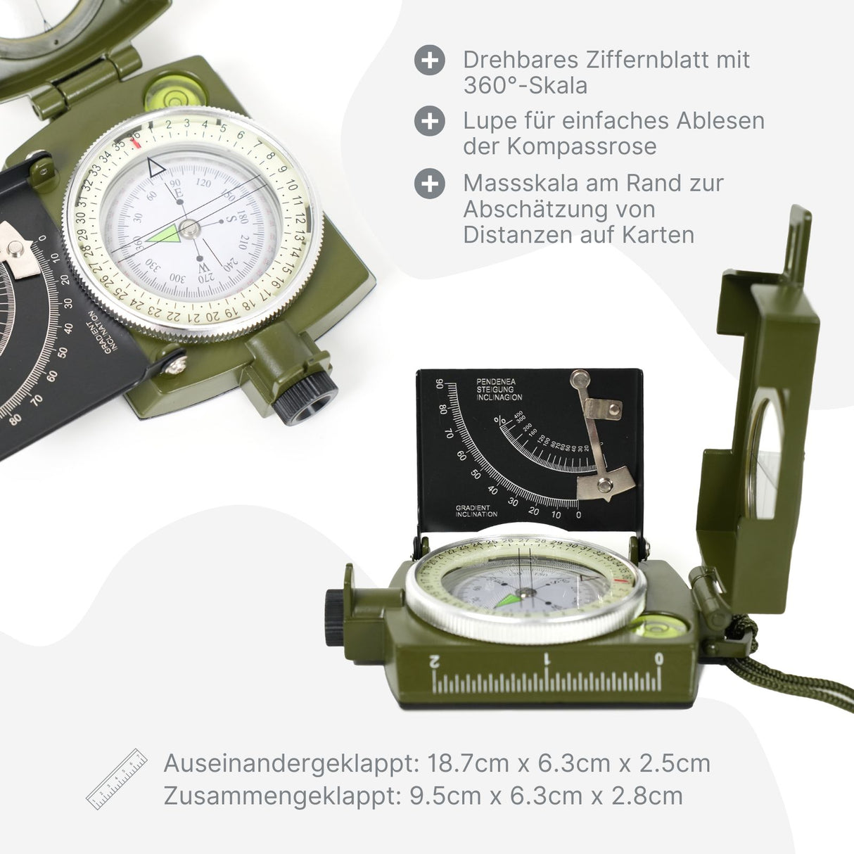 Kompass Peilkompass Navigationskompass Magnetkompass Wanderkompass