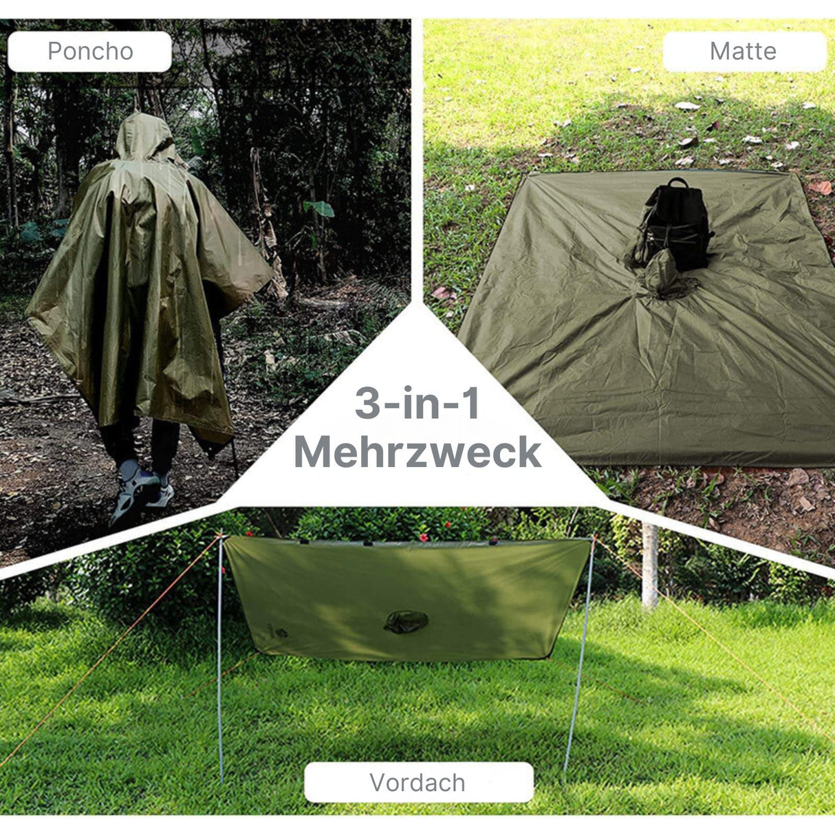 Regenponcho Regencape Regenumhang Regenjacke Wasserschutzponcho
