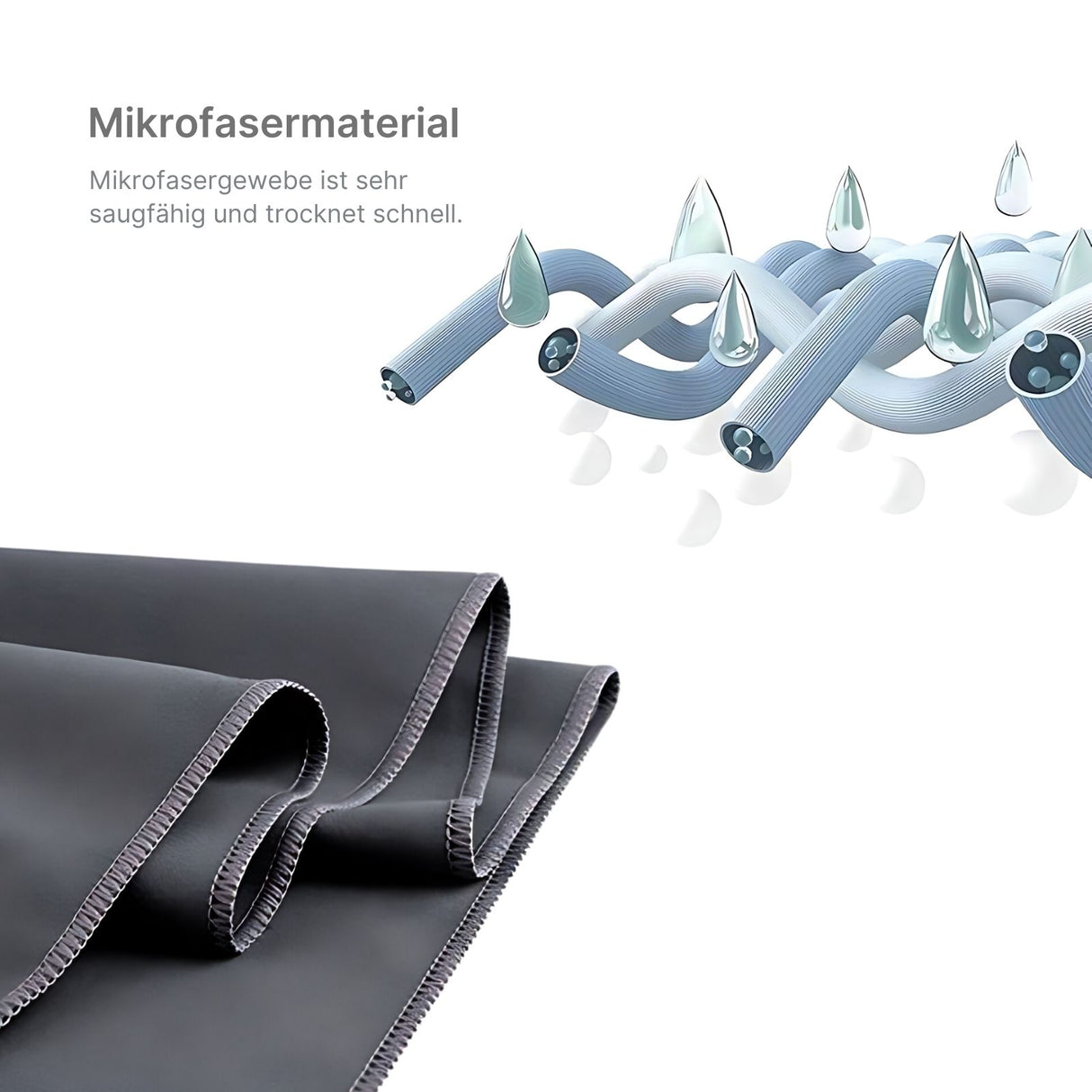 Fitnesshandtuch Mikrofaser-Sporthandtuch Strandtuch Badetuch