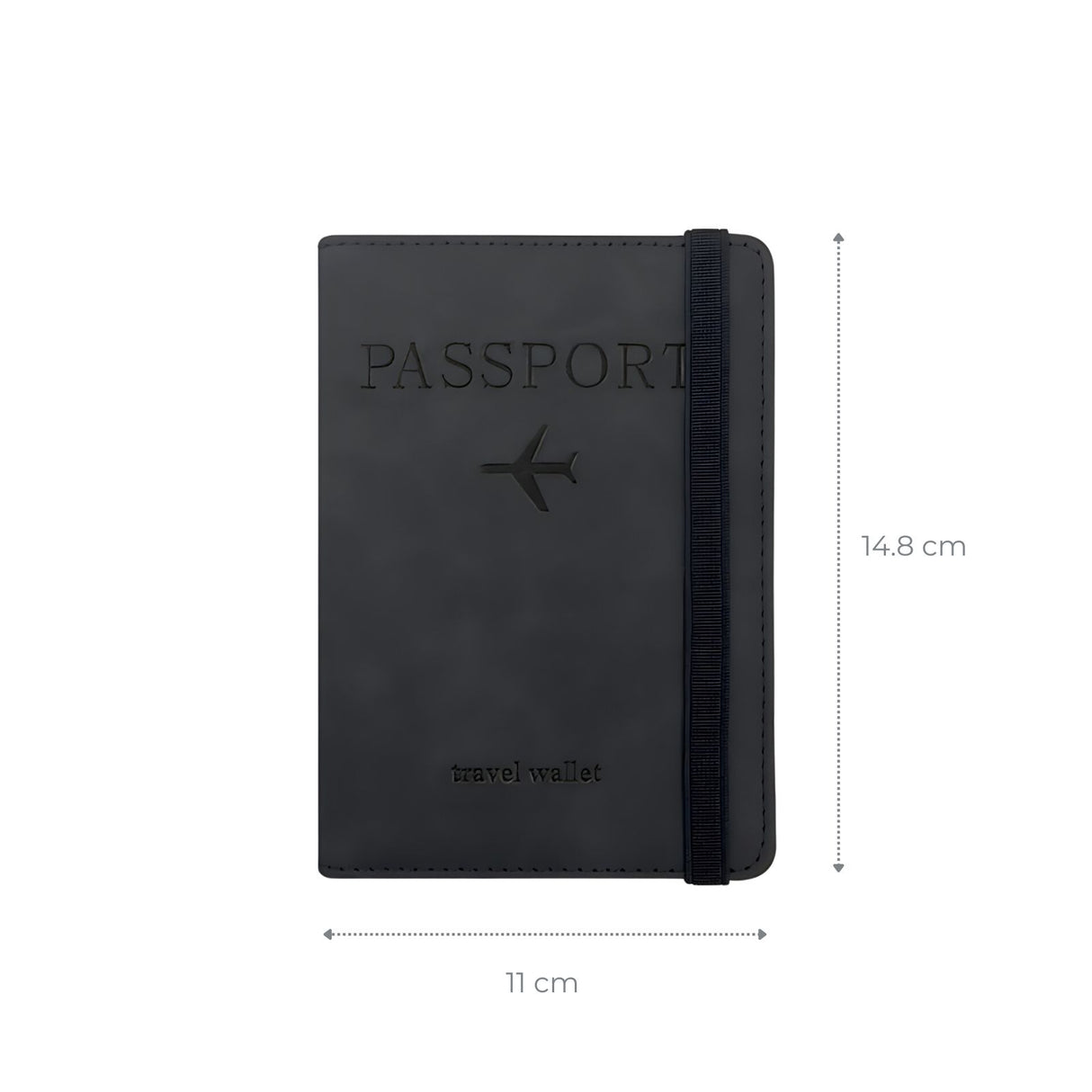 Reisepasshülle mit RFID Blocker Passport-Wallet Passetui Reisepass-Schutzhülle