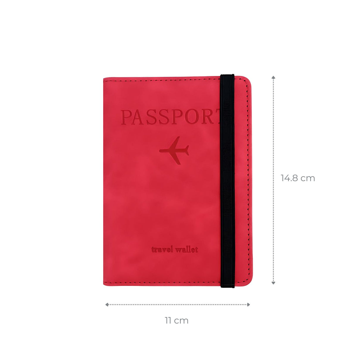 Reisepass-Schutzhülle mit RFID Blocker Reisepasshülle Passetui Passport-Wallet