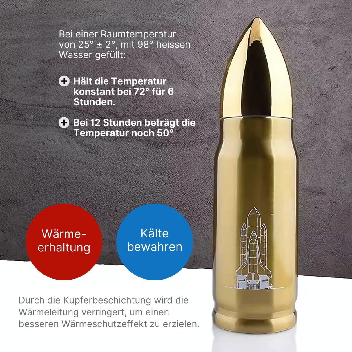 Bullet Thermosflasche Vakuumflasche Isolierflasche Trinkflasche