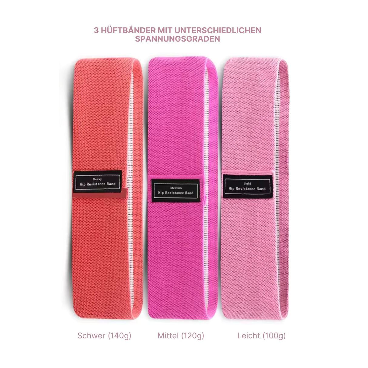 Glute-Band Hip-Resistance-Band Trainingsband Booty-Band Fitnessband