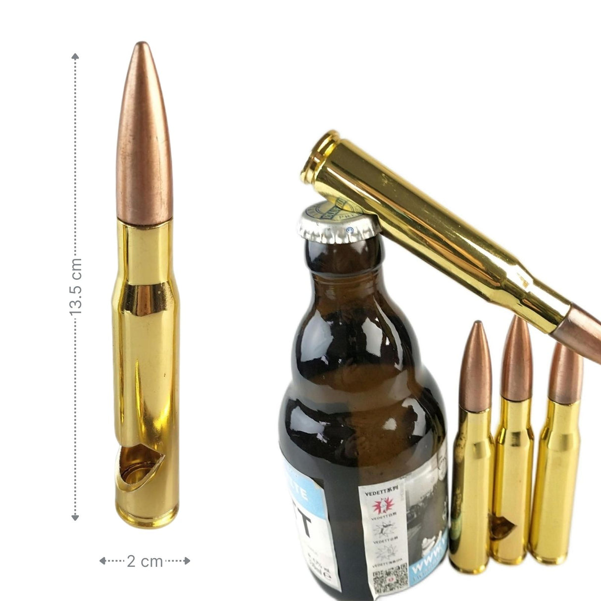 Bullet-Flaschenöffner Patronen-Bieröffner Kapselheber Kronenöffner