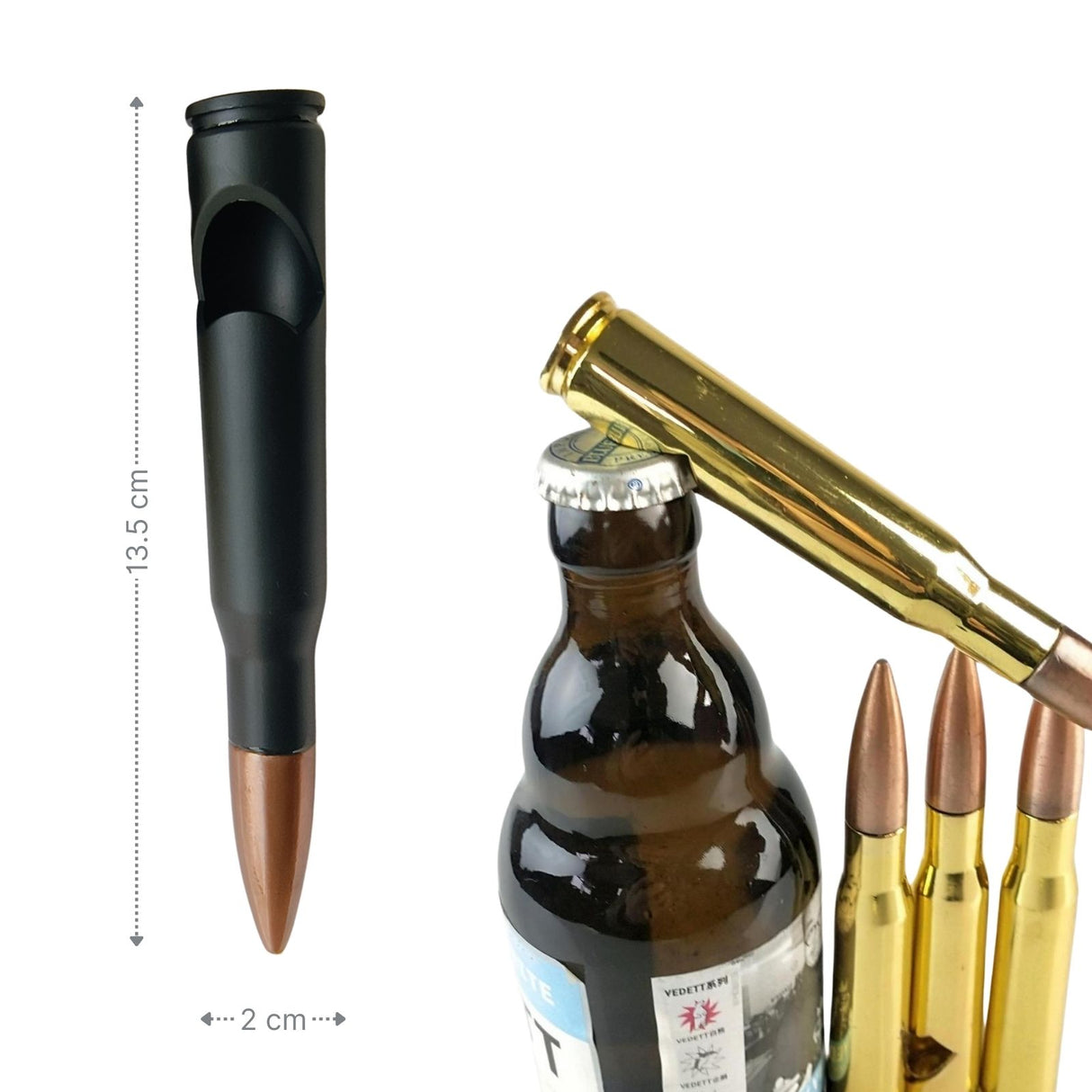 Patronen-Bieröffner Bullet-Flaschenöffner Kronenöffner Kapselheber