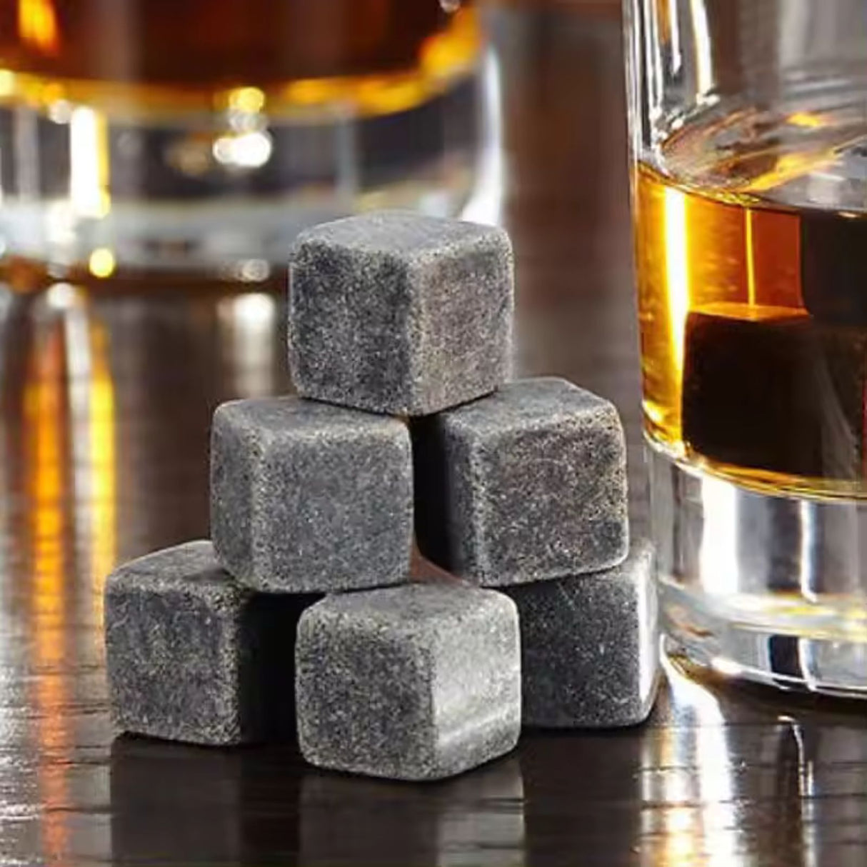10-tlg. Set Whisky-Steine Wein-Eiswürfel Eiswürfel-Ersatz Stein-Eiswürfel