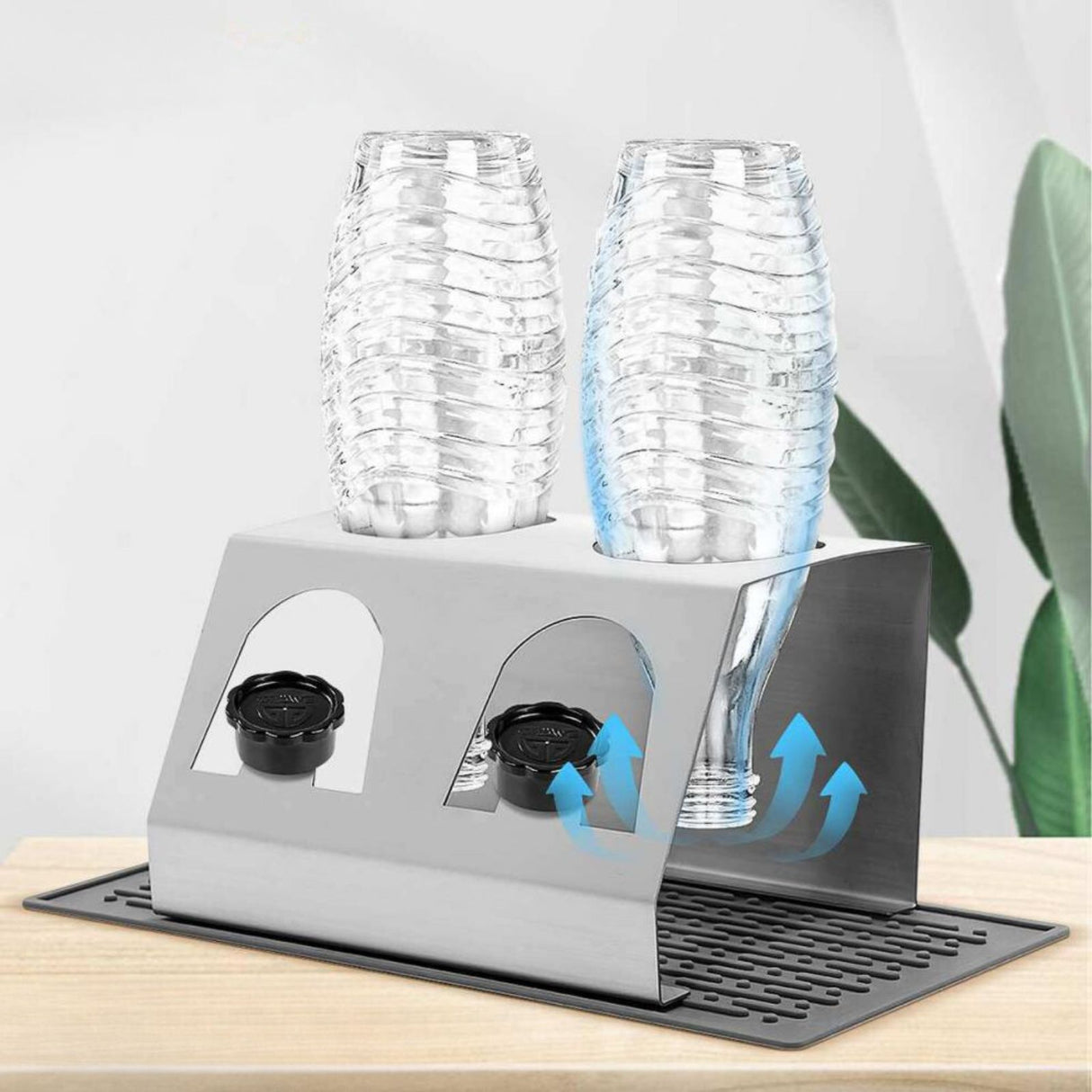 Abtropfhalter für SodaStream-Flaschen Flaschenhalter Abtropfständer Abtropfgestell