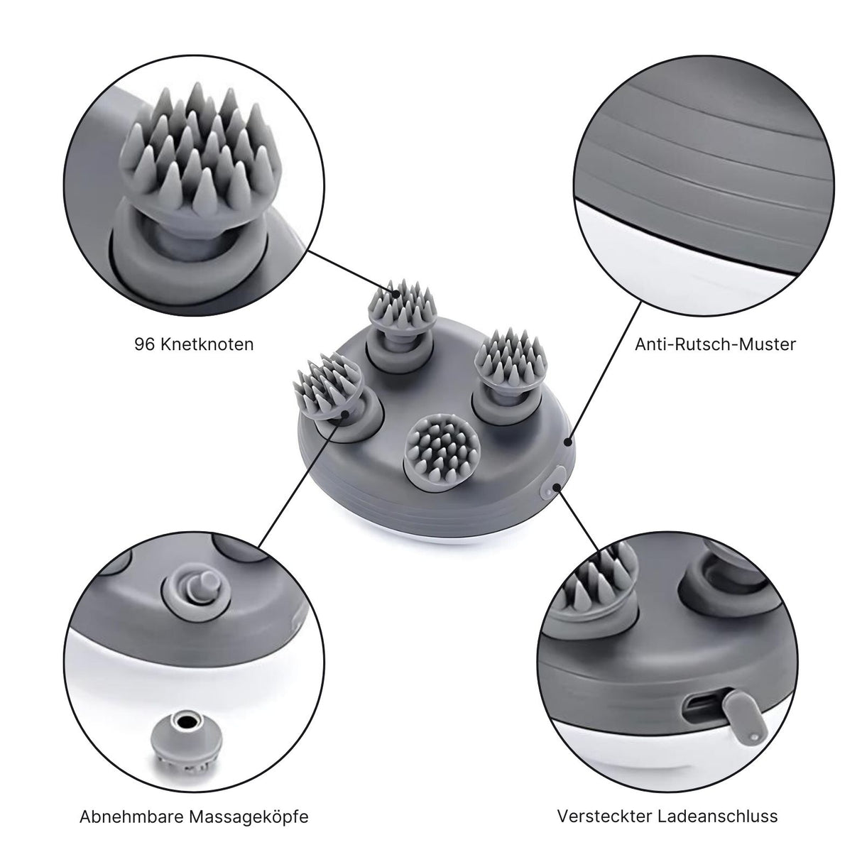 Elektrisches Massagegerät für Kopf Schultern Nacken Körper