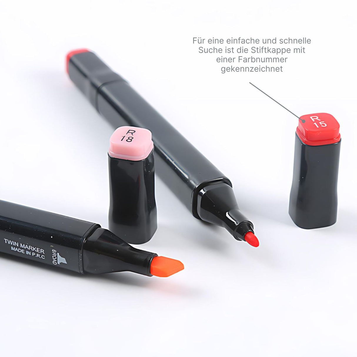 168-tlg. Set Doppelspitz-Filzstifte Dual Marker Doppelseitige Stifte Twin Marker