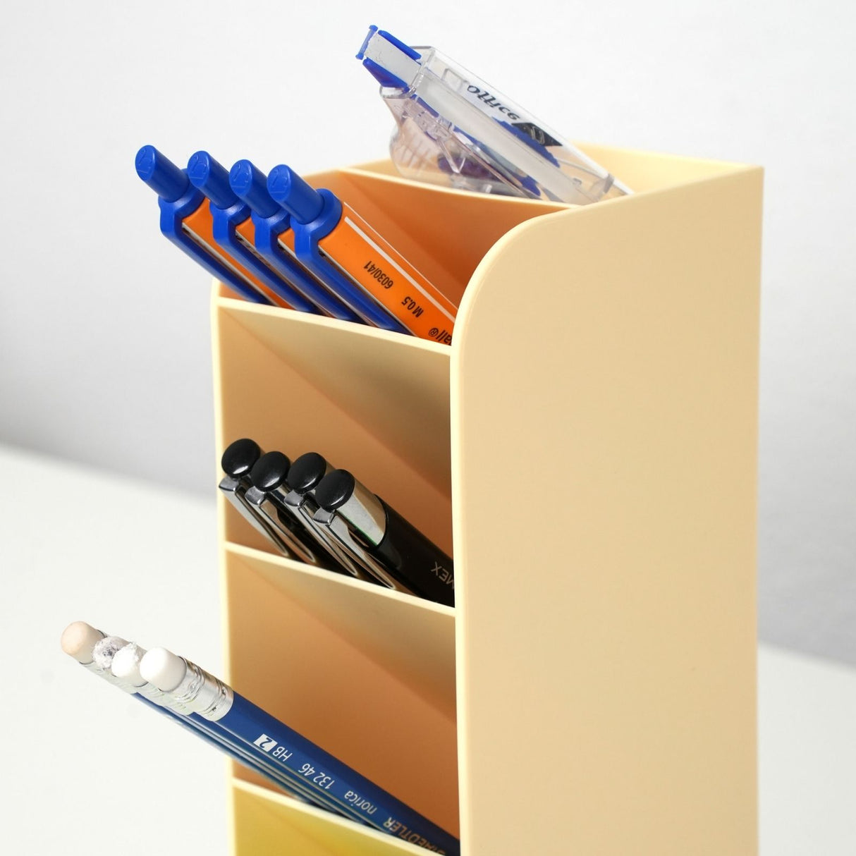 Schreibtisch-Organizer Stiftebox Pen Desk-Organizer Stiftaufbewahrung Bürotisch-Stifthalter