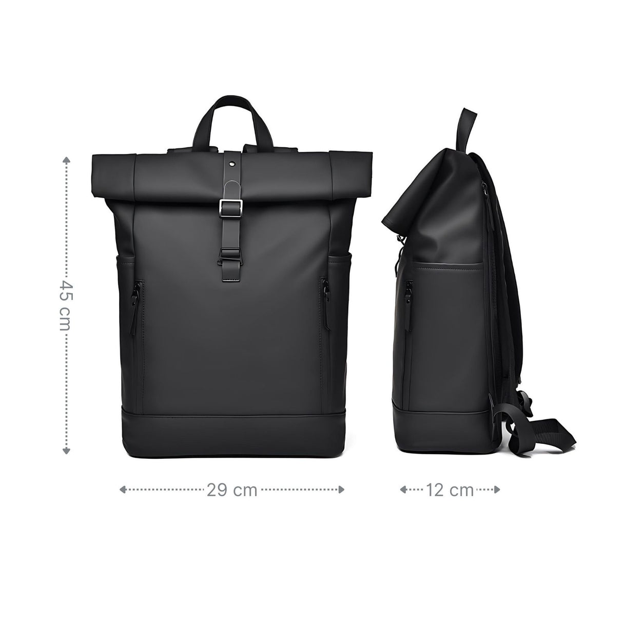 Roll-Top-Rucksack Laptop-Rucksack Roll-Up-Rucksack Roll-Top-Backpack
