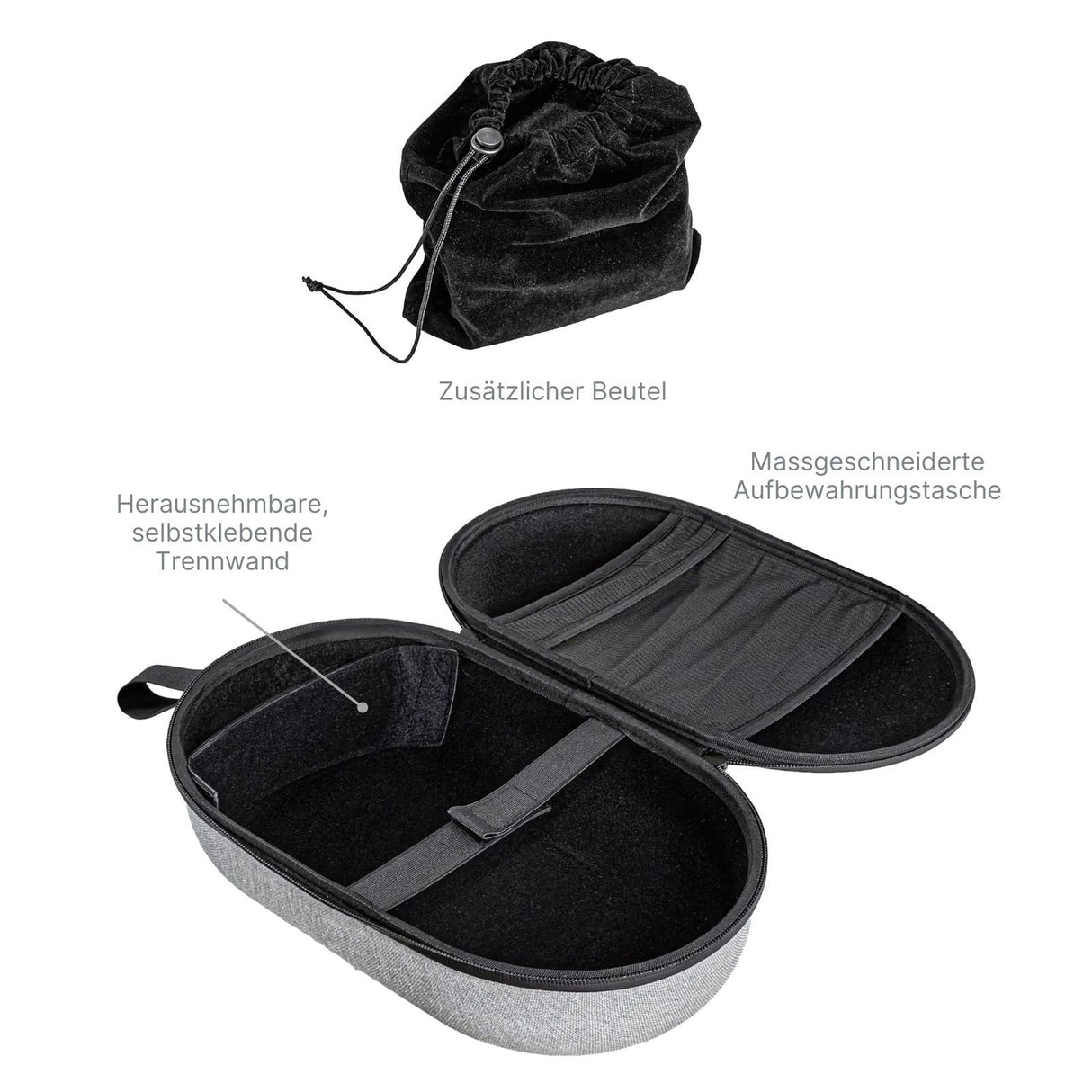 Tragbare Aufbewahrungstasche für Apple Vision Pro Reisetasche Hartschale