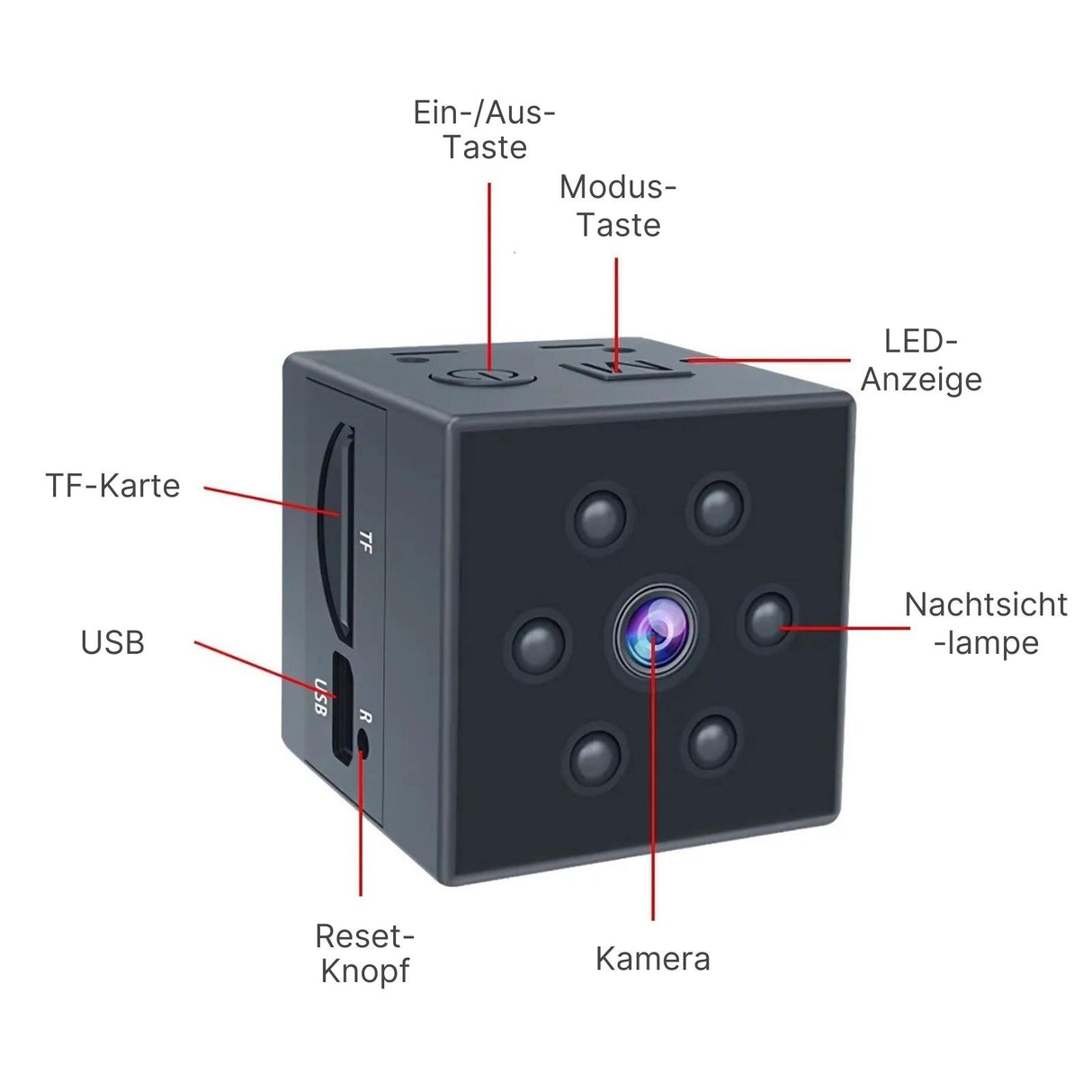MD23 Mini-Überwachungskamera Sicherheitskamera Kamera Action-Mini-Cam