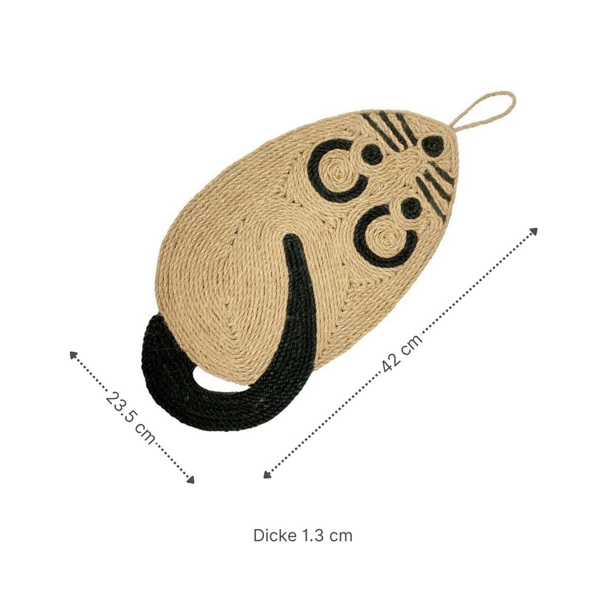 Katzen-Kratzmatte in Mausform Kratzspielzeug Kratzteppich Katzenspielzeug Kratzfläche