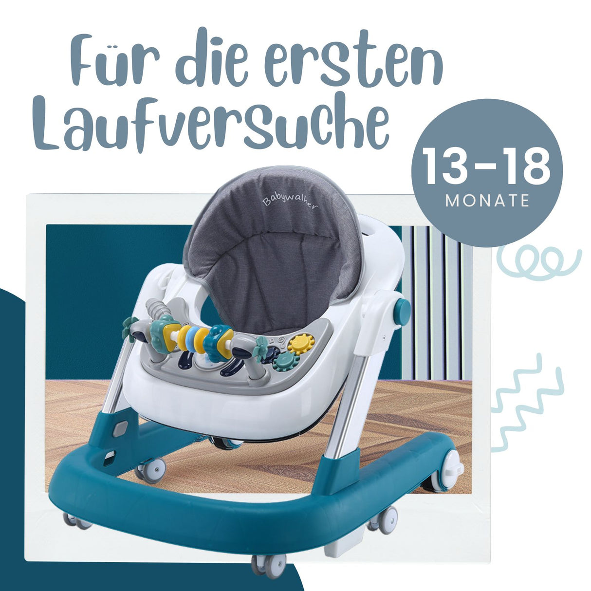 Lauflernwagen Baby Walker Lauflernhilfe Laufwagen Gehfrei Laufhilfe Kleinkinder