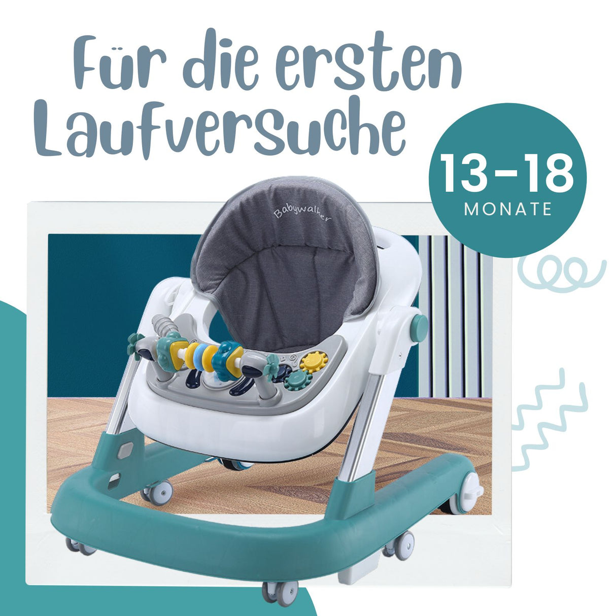 Lauflernwagen Baby Walker Lauflernhilfe Laufwagen Gehfrei Laufhilfe Kleinkinder