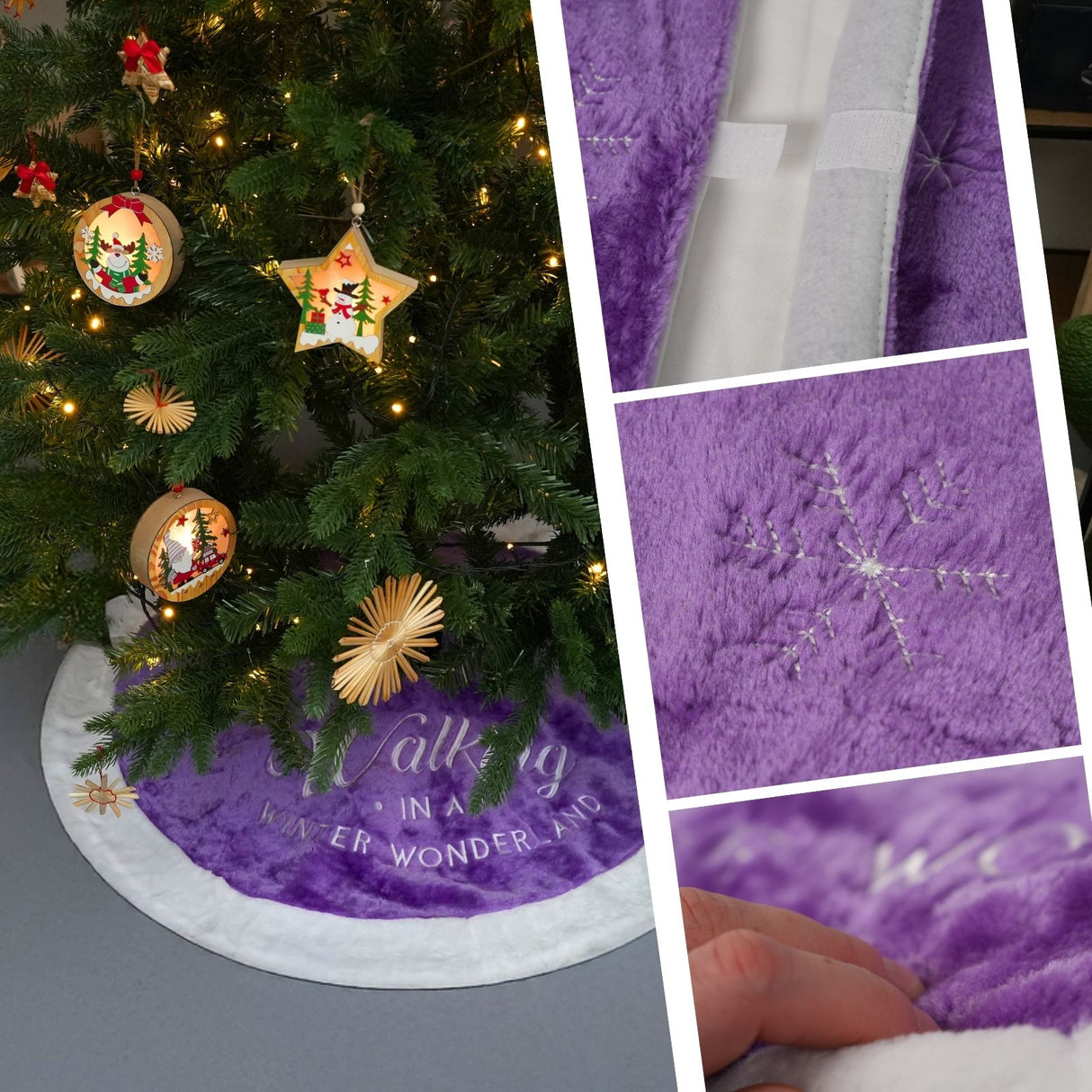 Baumrock Weihnachtsbaummatte Tannenbaum-Rock Weihnachtsbaum-Teppich Christbaum-Decke